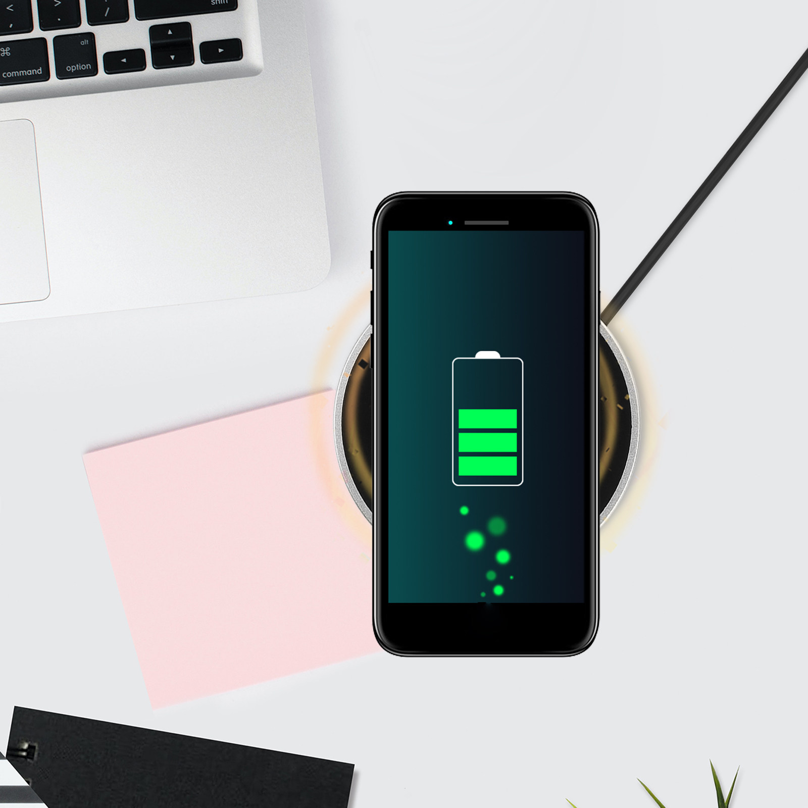 Office Furniture Plus - Wireless Charging Pad Black Furniture Office