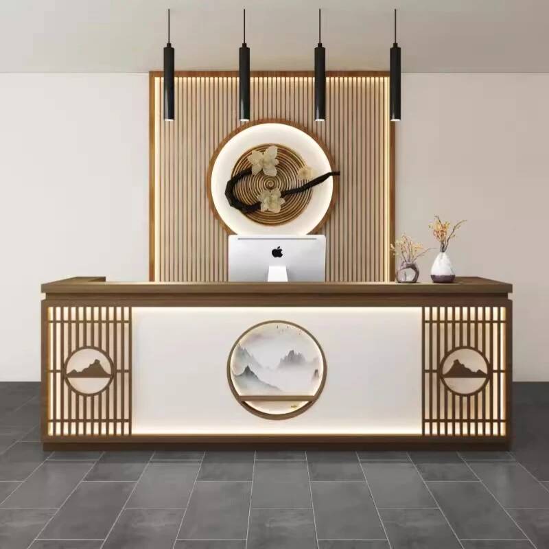 Office Furniture Usa - Simple Classic Reception Desk Senior Style