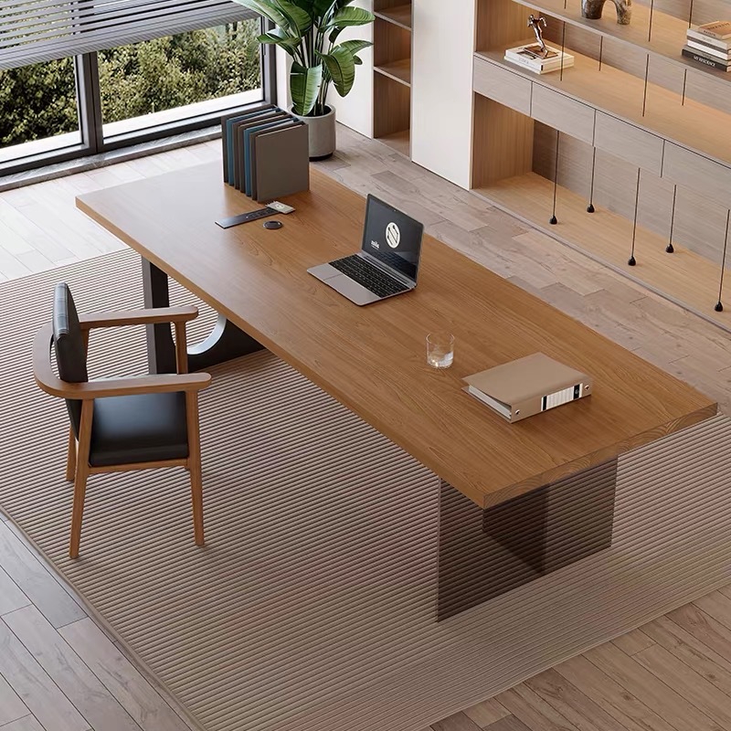 Office Furniture Home - Italian Acrylic Floating Wooden Office Desk