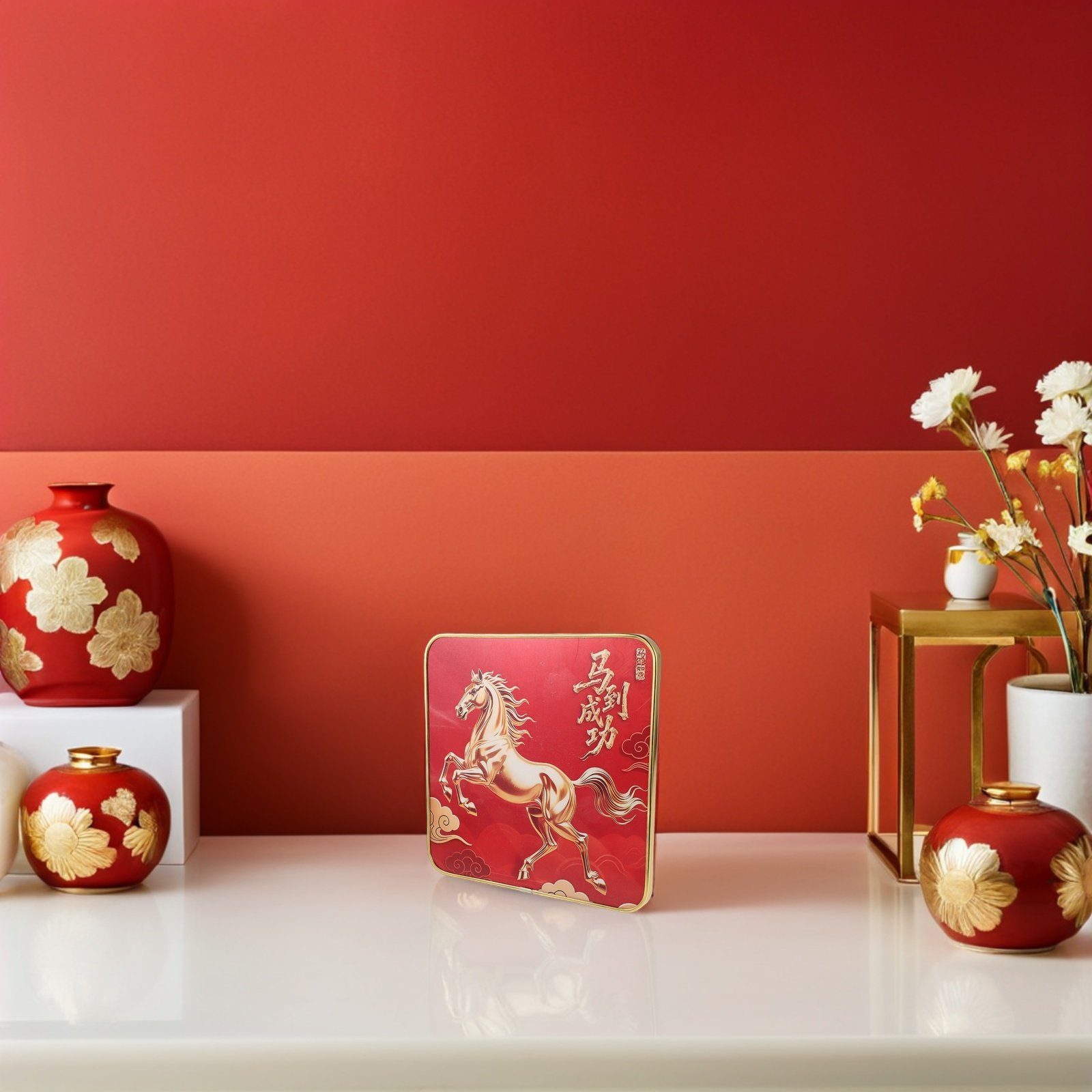 Office Furniture Home - 2026 Chinese New Year Horse Artwork
