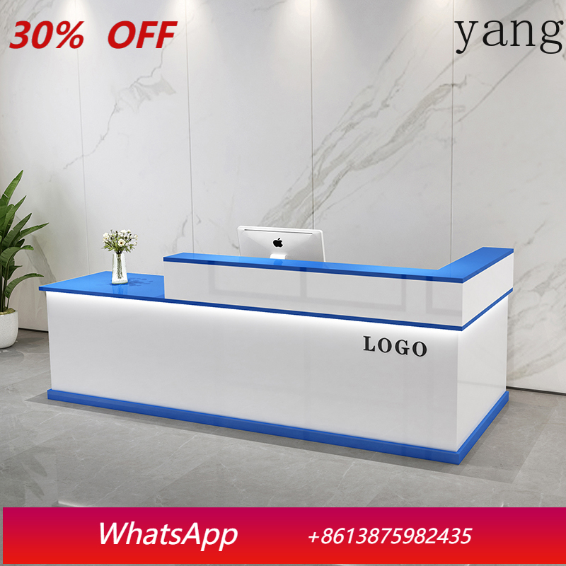 Office Furniture Usa - Storage Luxury Reception Desk Senior Custom