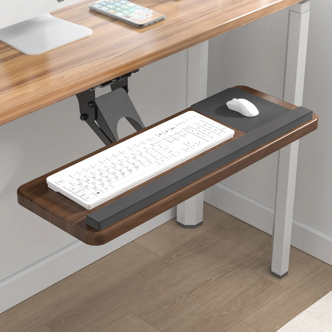 Under Desk Keyboard Tray, Adju - Keyboard Drawer Under ulasan dan harga