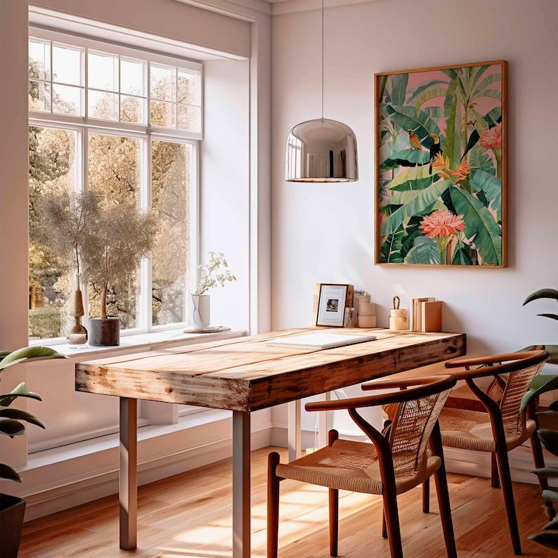 1pc Retro Tropical Canvas Post - Office Furniture Home ulasan dan harga