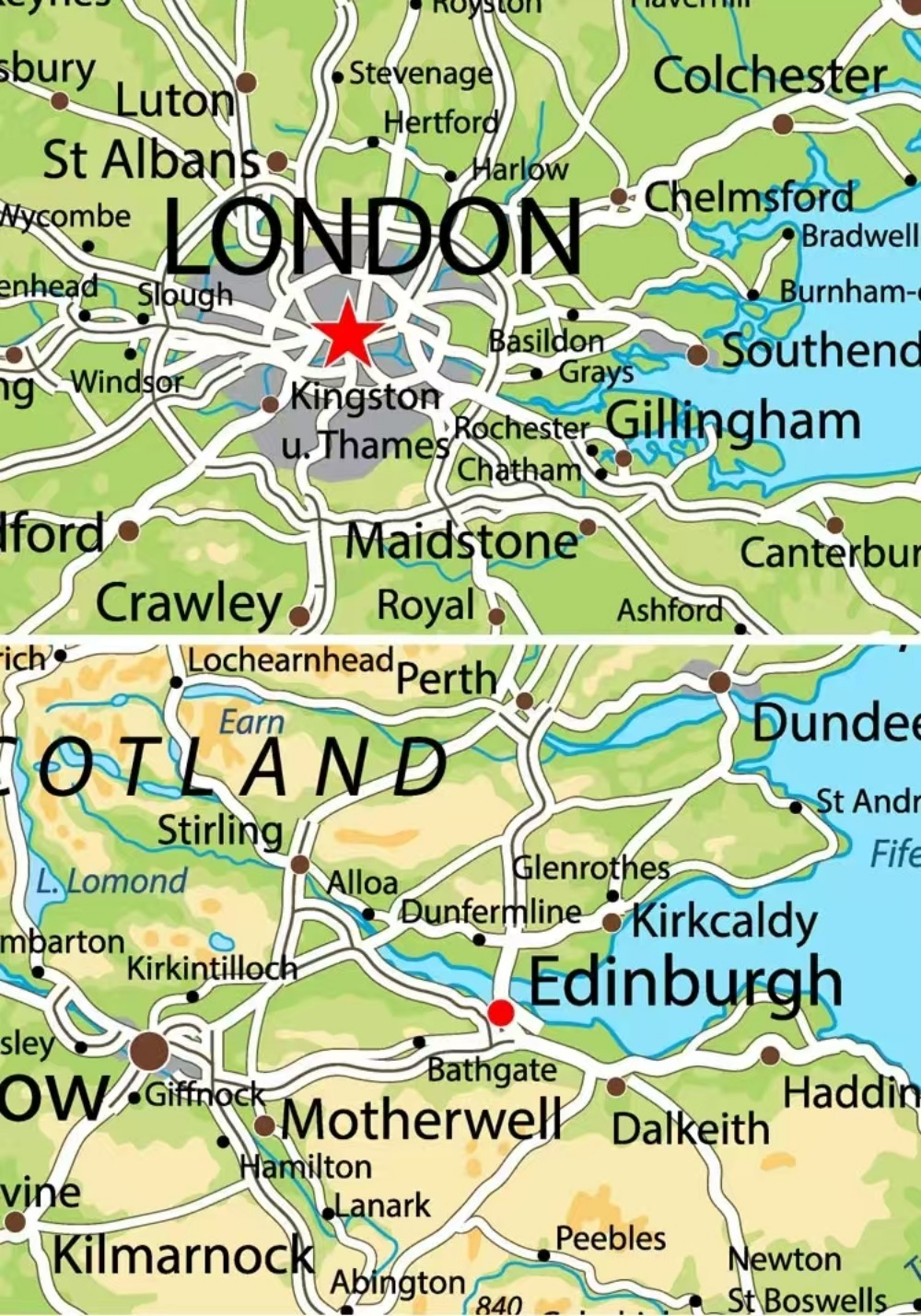 Large HD UK Map Posters Prints - Office Furniture Uk ulasan dan harga