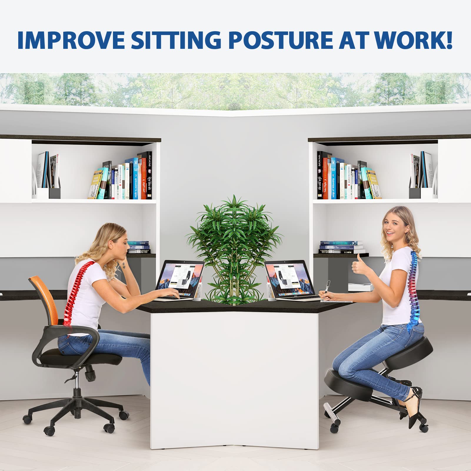 Kneeling Chair Ergonomic for O - Office Furniture Home ulasan dan harga