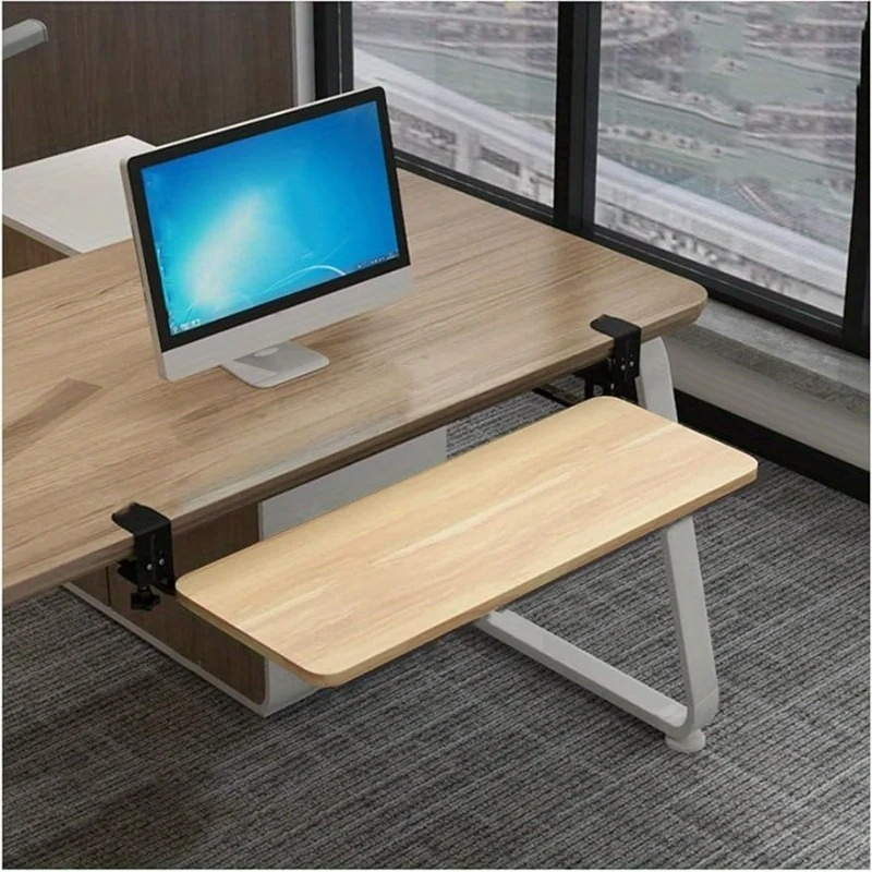 1PC Clamp Keyboard Tray Ergono - Keyboard Drawer Under ulasan dan harga