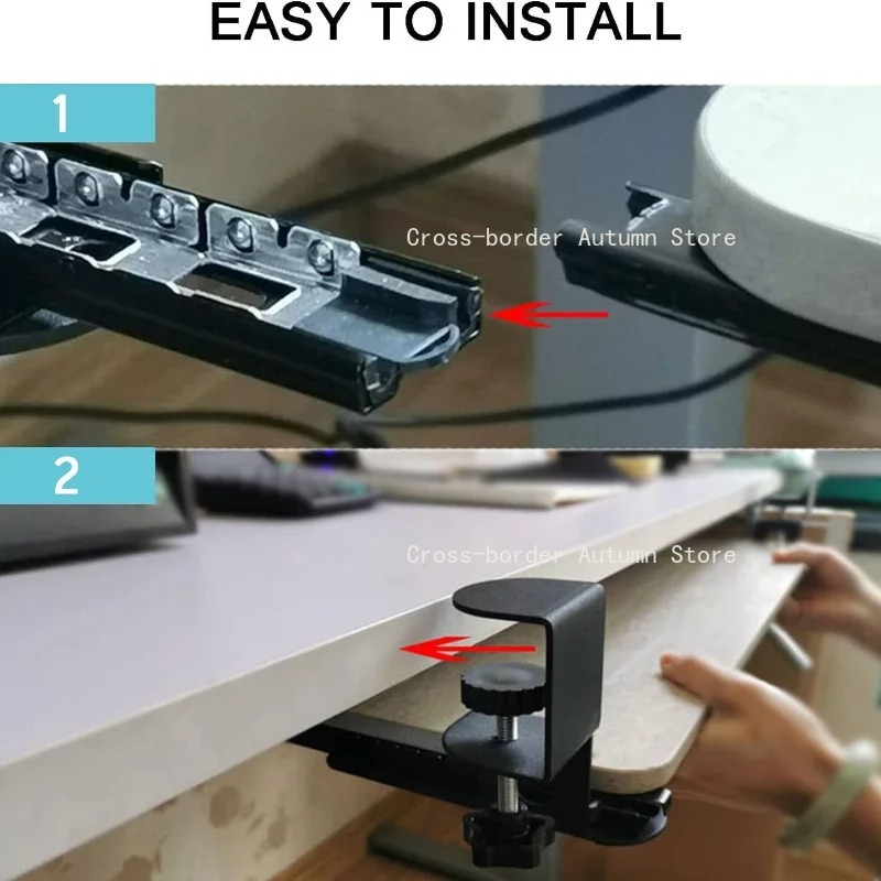 1PC Clamp Keyboard Tray Ergono - Keyboard Drawer Under ulasan dan harga