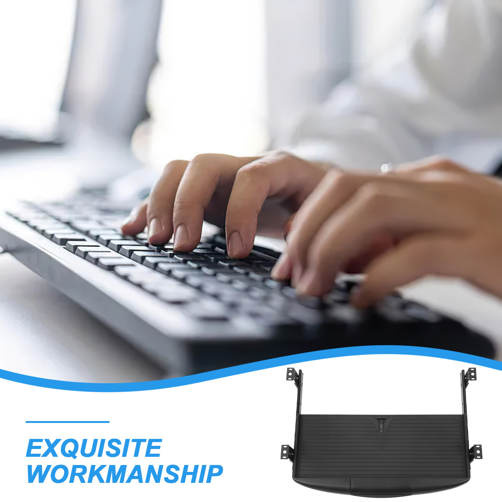 Keyboard Tray Double Layer Dra - Keyboard Drawer Under ulasan dan harga