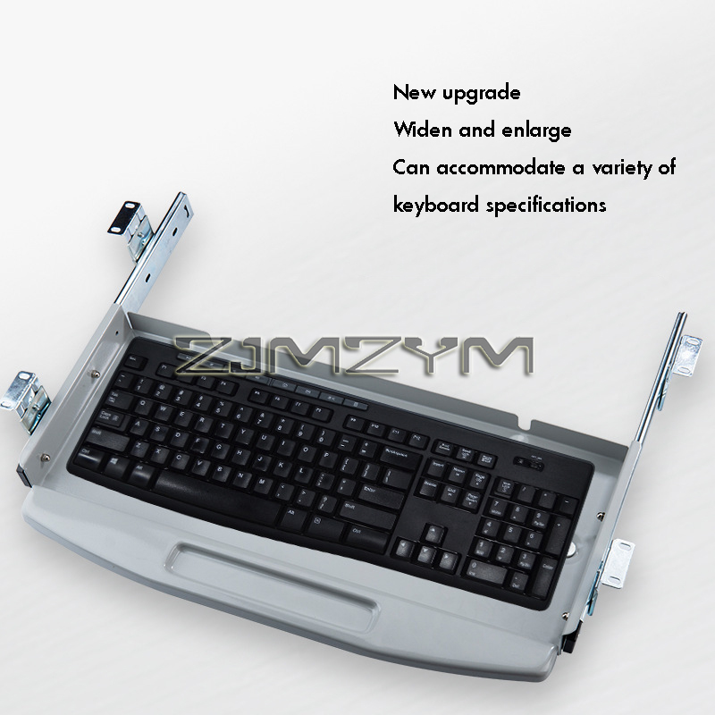 Steel Metal Under Desk Mount P - Keyboard Drawer Under ulasan dan harga