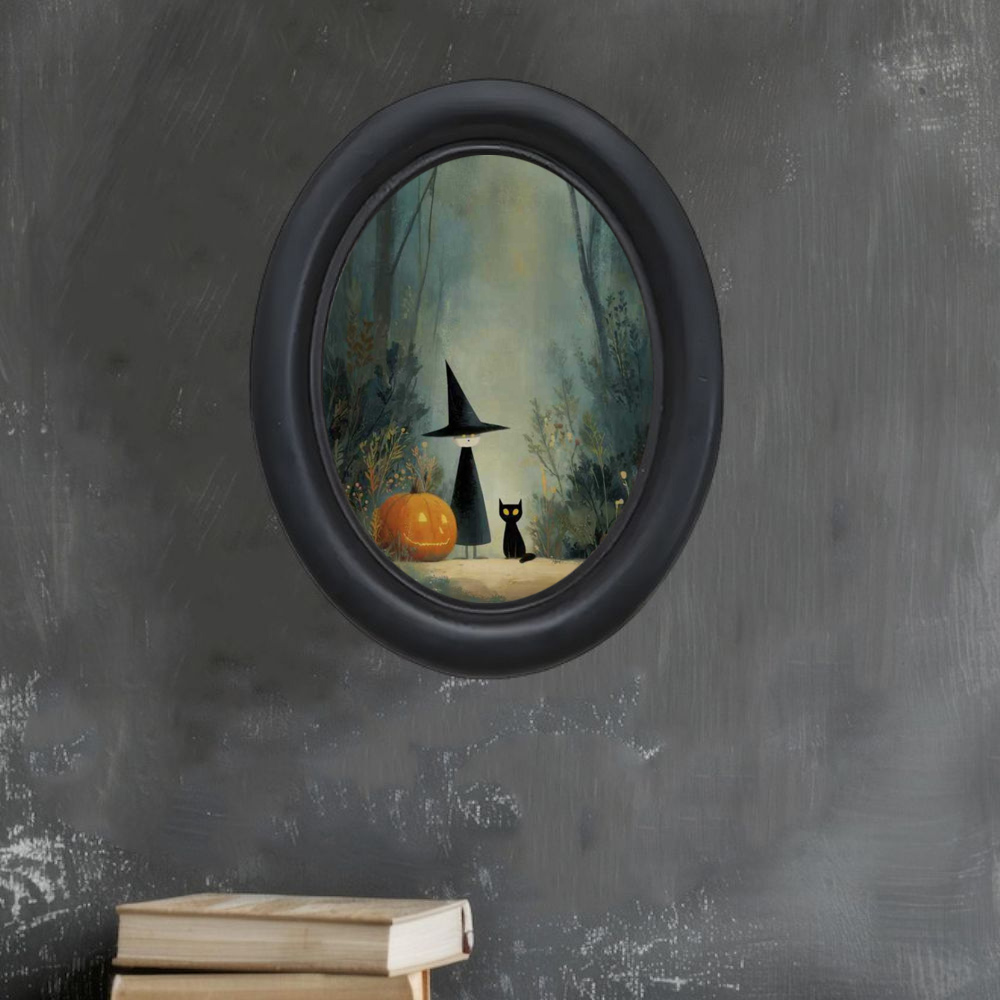 A 3D Vintage Halloween Witch a - Office Furniture Home ulasan dan harga