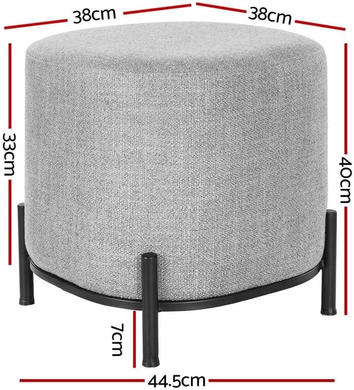 **/Ottoman, Round Footstool Lo - Office Furniture Home ulasan dan harga