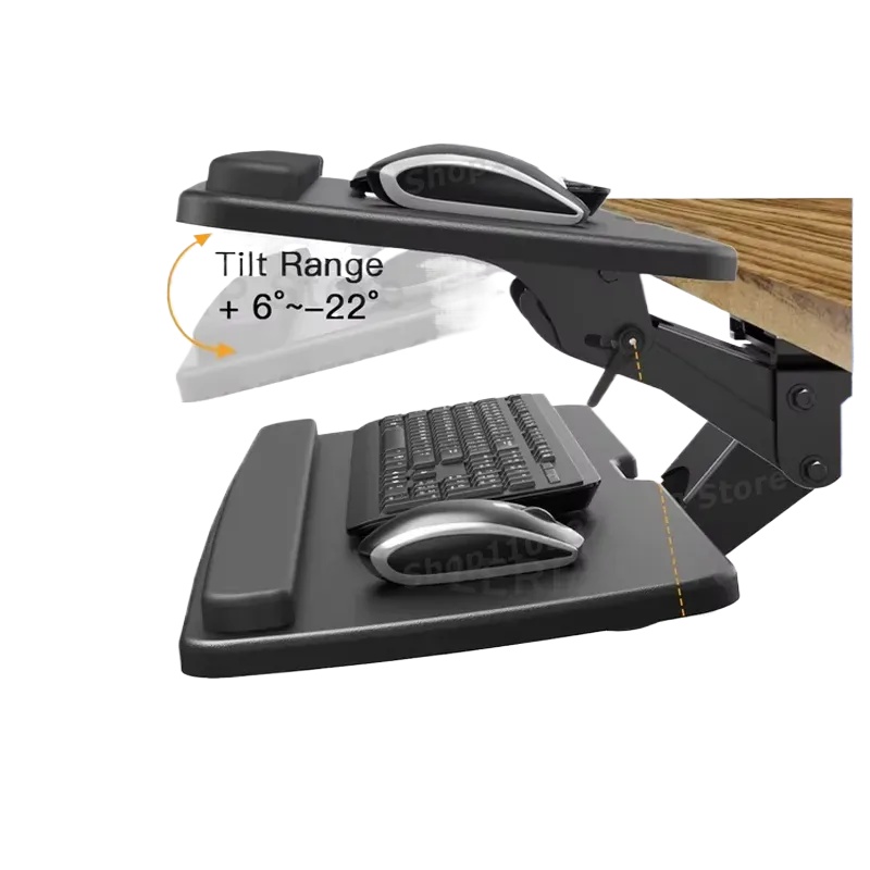 Under Desk Keyboard Tray Clip  - Keyboard Drawer Under ulasan dan harga