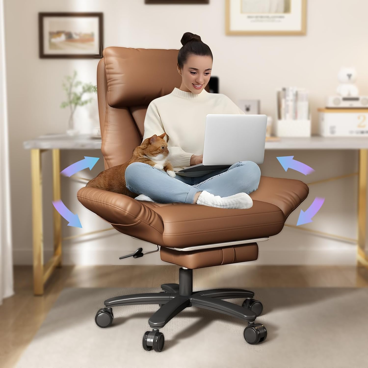 Cross Legged Office Chair with - Office Furniture Plus ulasan dan harga