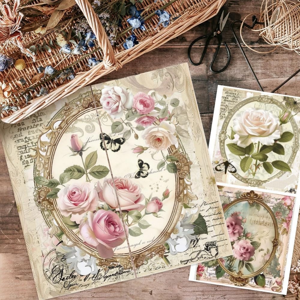 3pcs/Set Rose Rub on Transfers - Office Furniture Solutions ulasan dan harga