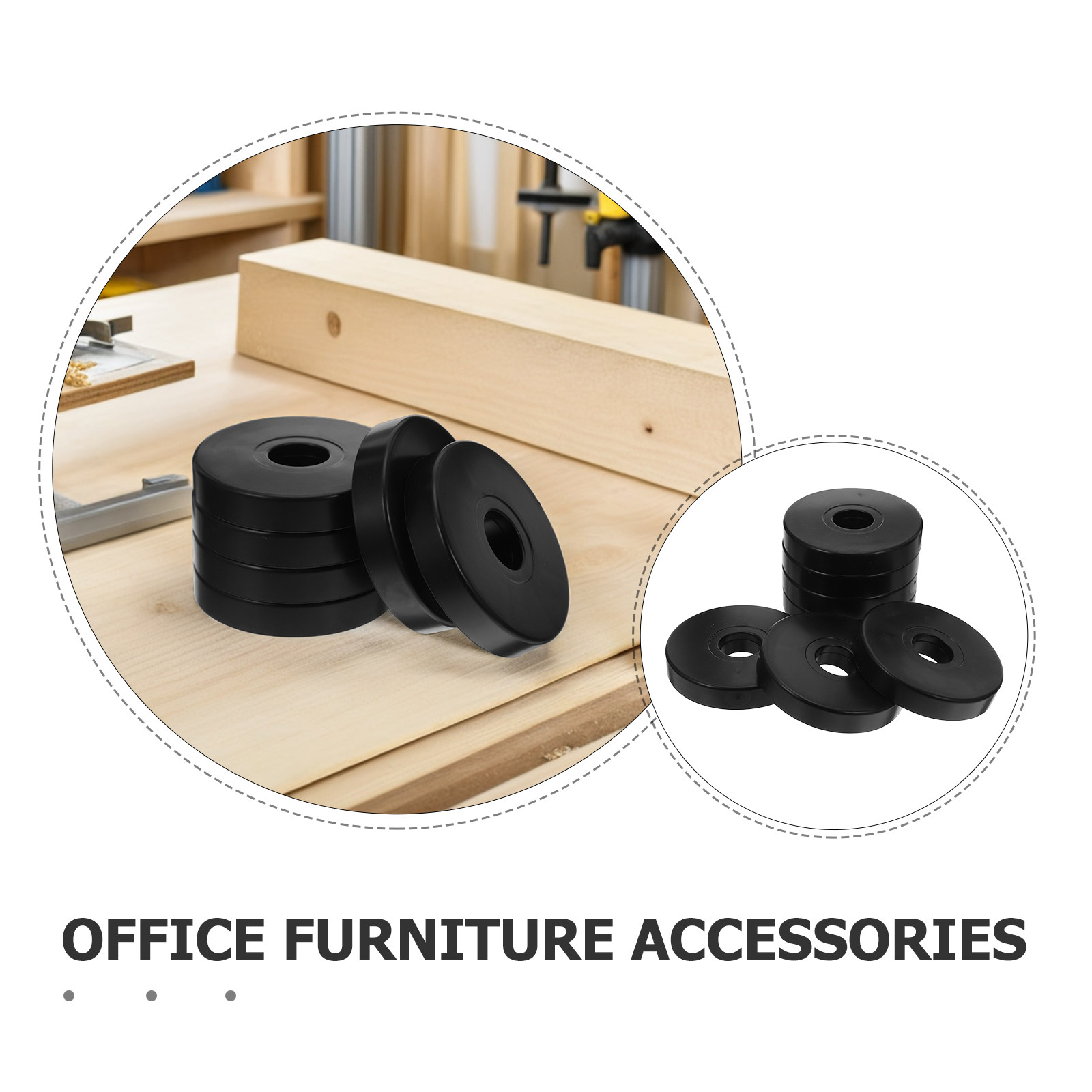 12Pcs Non Slip Round Caster Pa - Office Furniture Home ulasan dan harga