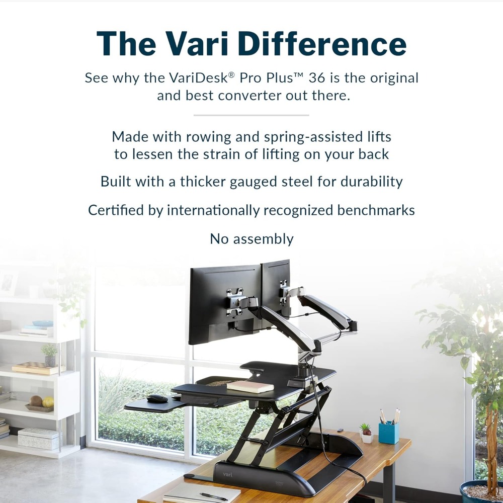 Desk Pro Plus 36, Dual Monitor - Office Furniture Plus ulasan dan harga