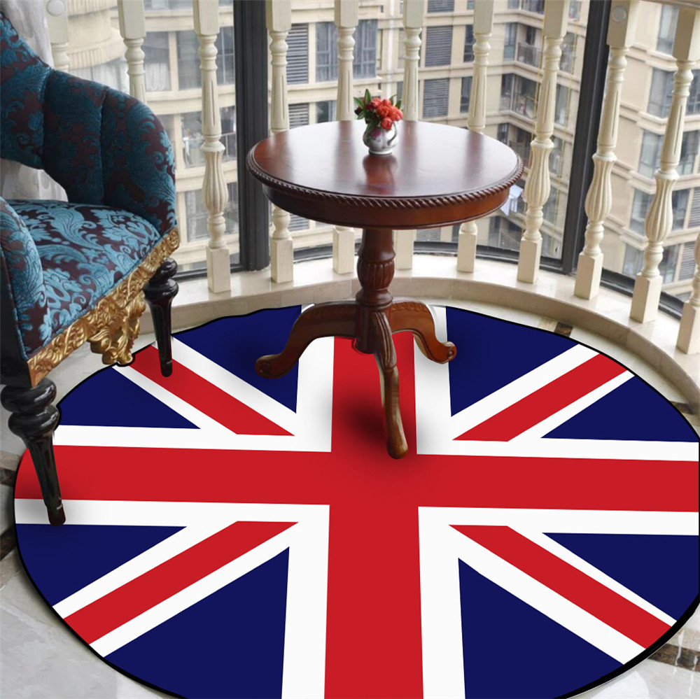 UK British Flag Print Round Ca - Office Furniture Uk ulasan dan harga