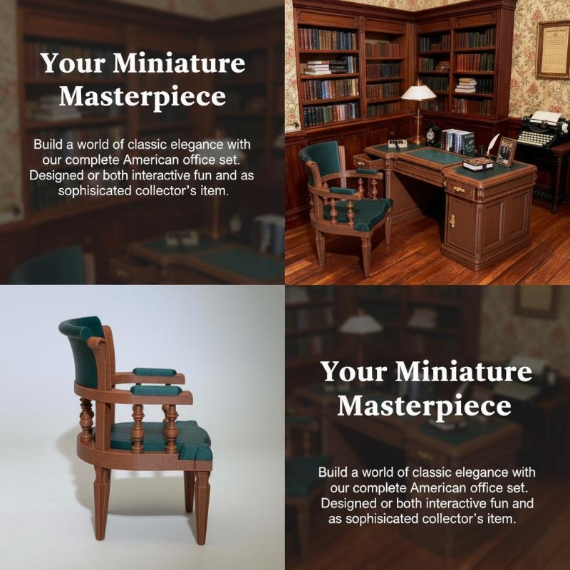 112 Dollhouse Furniture Office - Office Furniture Solutions ulasan dan harga